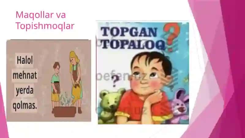 Xalq maqollari va topishmoqlar 3