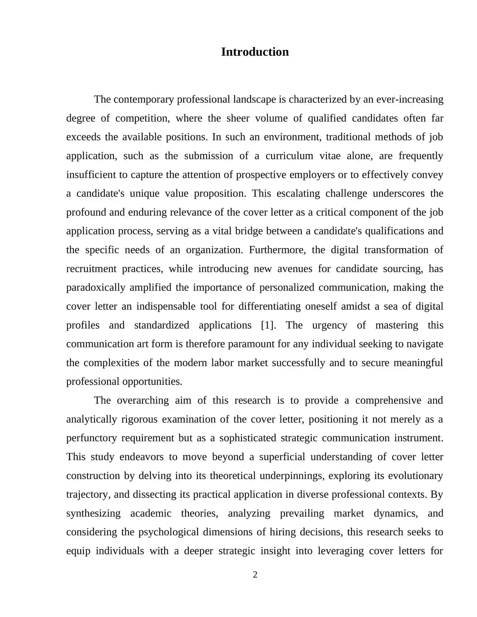 Cover letter. 3