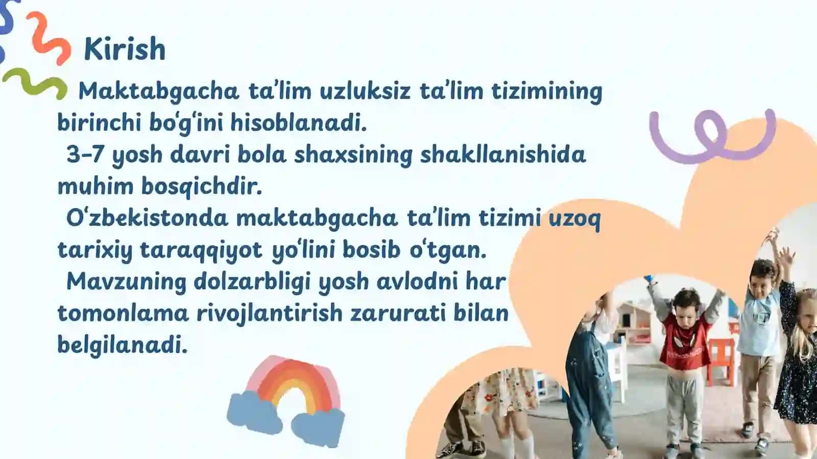 O‘zbekistonda maktabgacha ta’limning vujudga kelishi va taraqqiyot bosqichlari 3