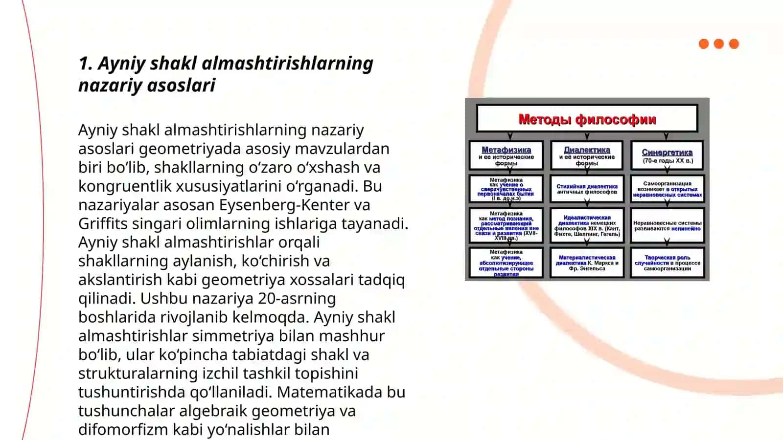 Maktabda Ayniy shakl almashtirishlarni oʻrgatish metodikasi 3