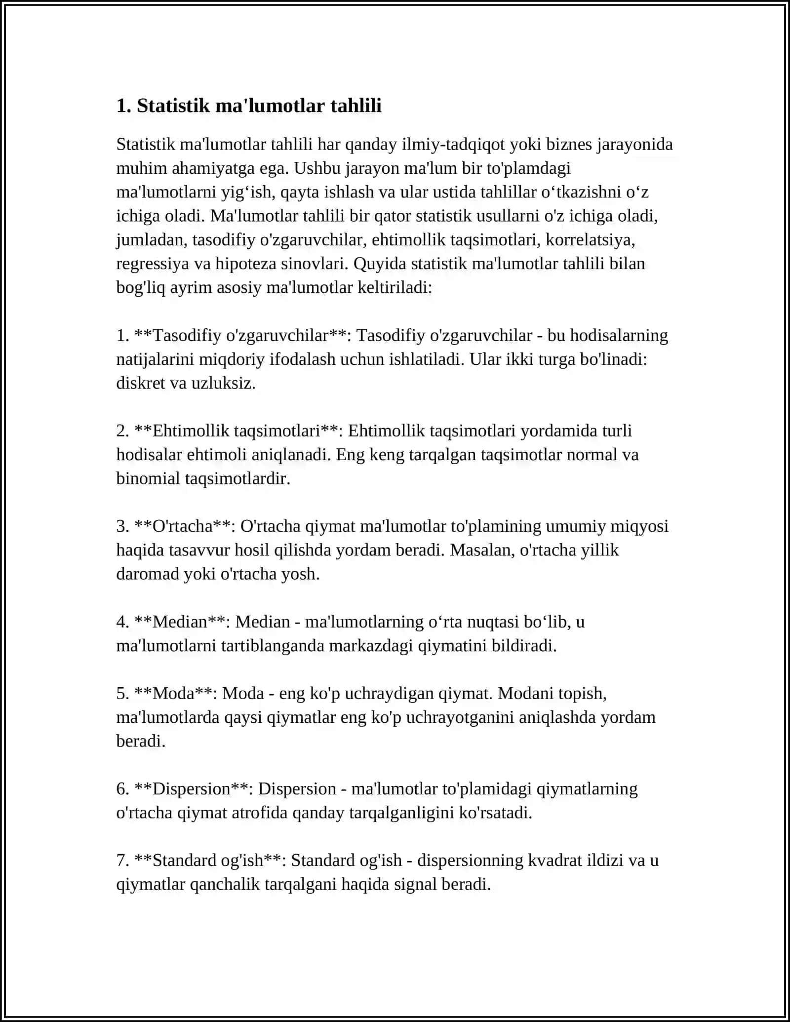 STATISTIKA HAQIDA 3