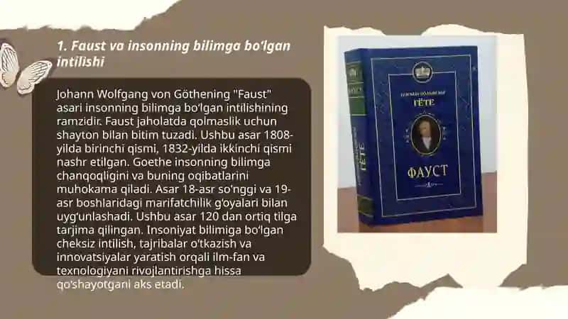 "Faust" asarining asosiy g‘oyasi 3