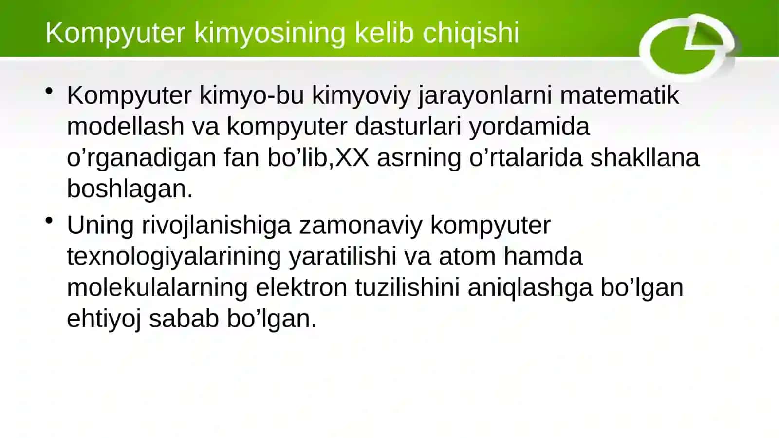 Kompyuter kimyosi 3
