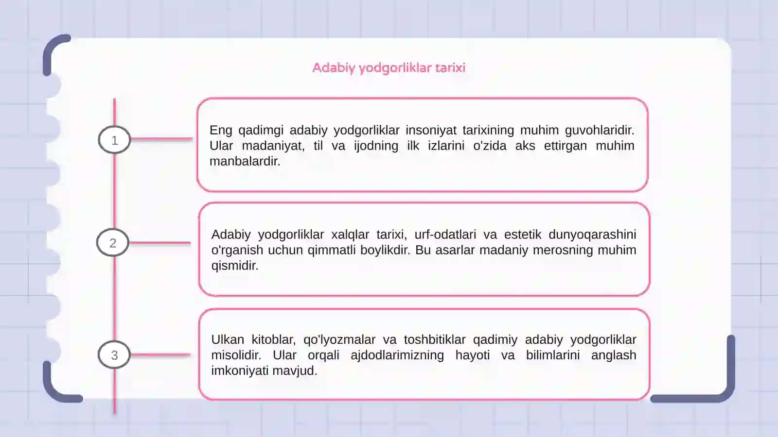 Eng qadimgi adabiy yodgorliklar 3