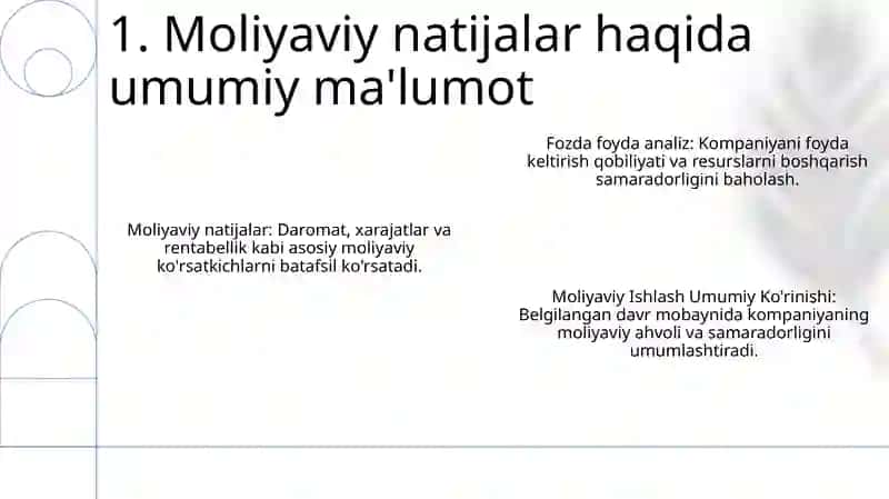 Moliyaviy natijalar va rentabillikni tahlil qilish 3