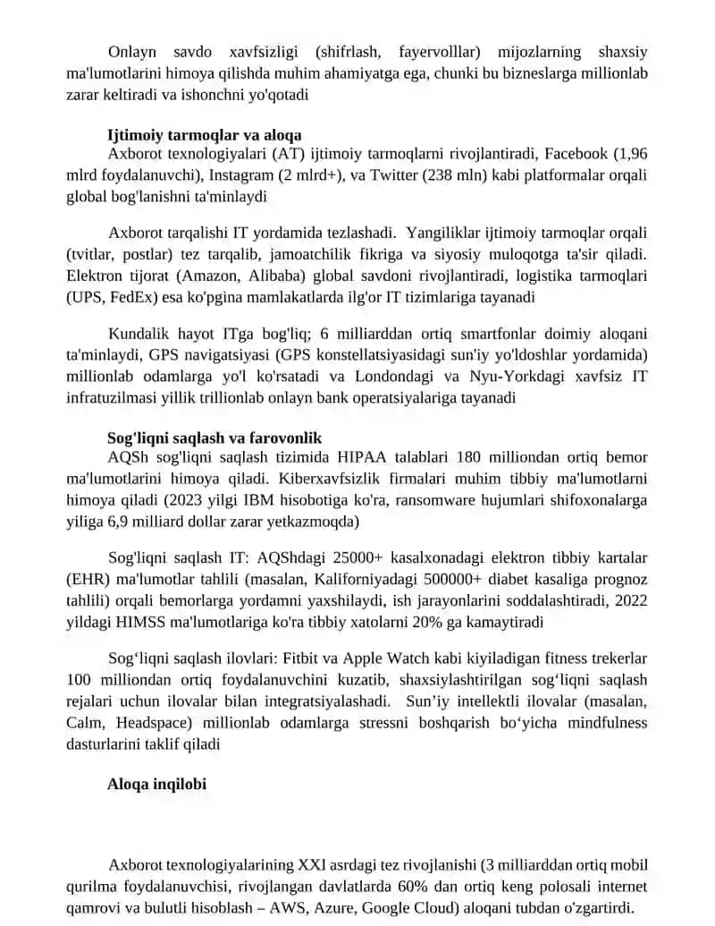 Axborot texnologiyalari 3