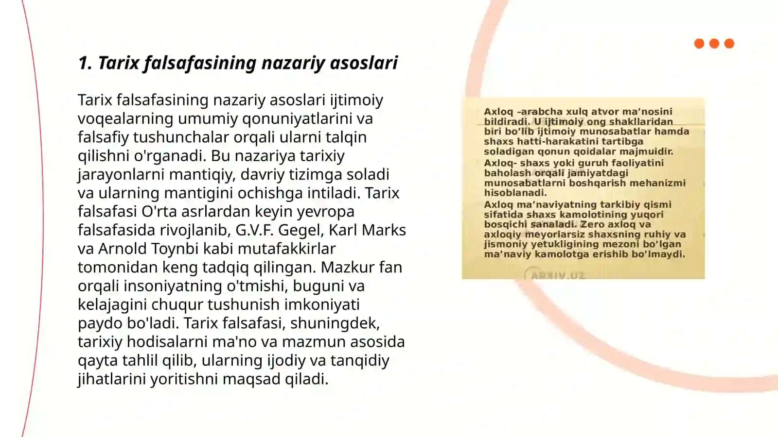 Tarix falsafasi svilizasiya va madaniyat 3