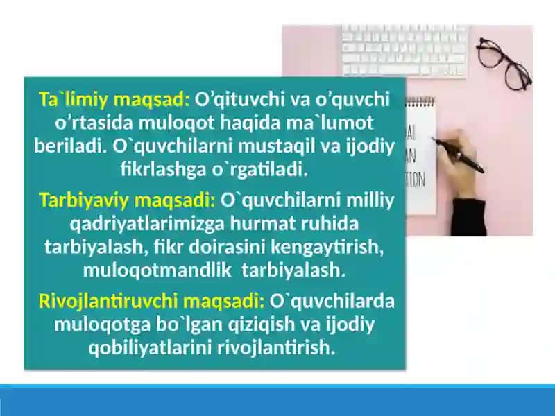 Pedagogik muloqotda MUOMALA madaniyati 3