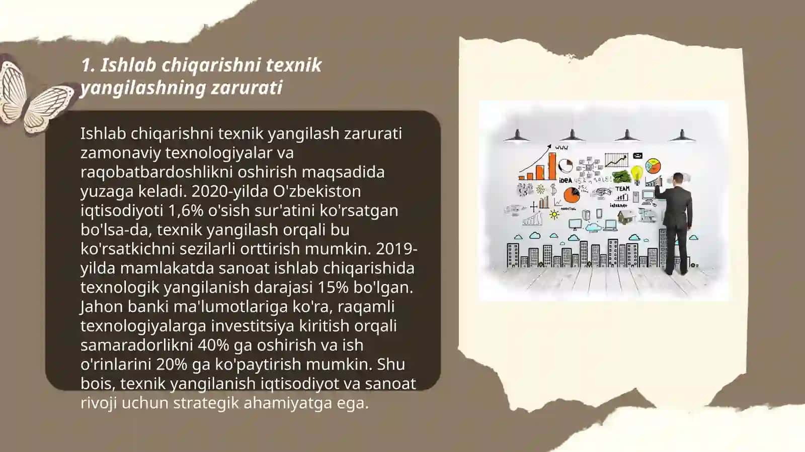 Ishlab chiqarishni texnik yangilash va modernizatsiyalashning iqtisodiy ahamiyati 3
