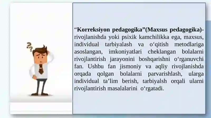 Korreksion pedagogika asoslari. Inkluziv ta’lim texnologiyasi 3