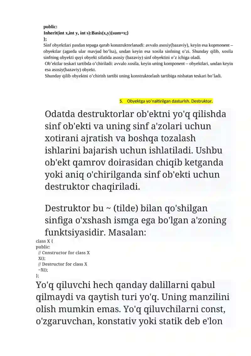 Ob'ektga yo‘naltirilgan dasturlsh. Polimorfizm 3