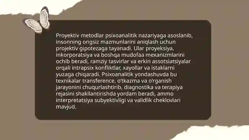 Proyektiv Metodlar 3