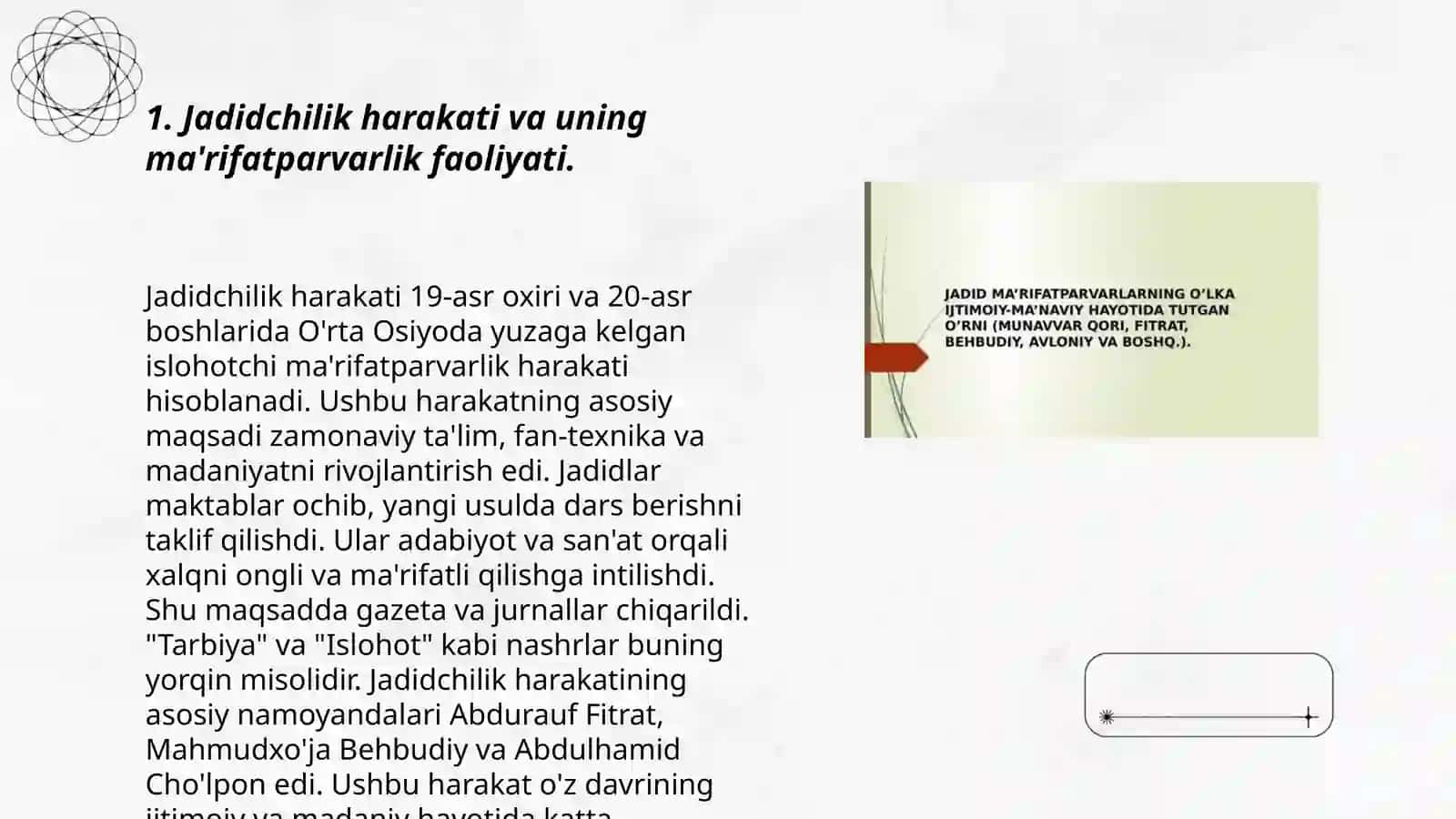 Jadidchilik harakati va uning ma'rifatparvarlik faoliyati 3