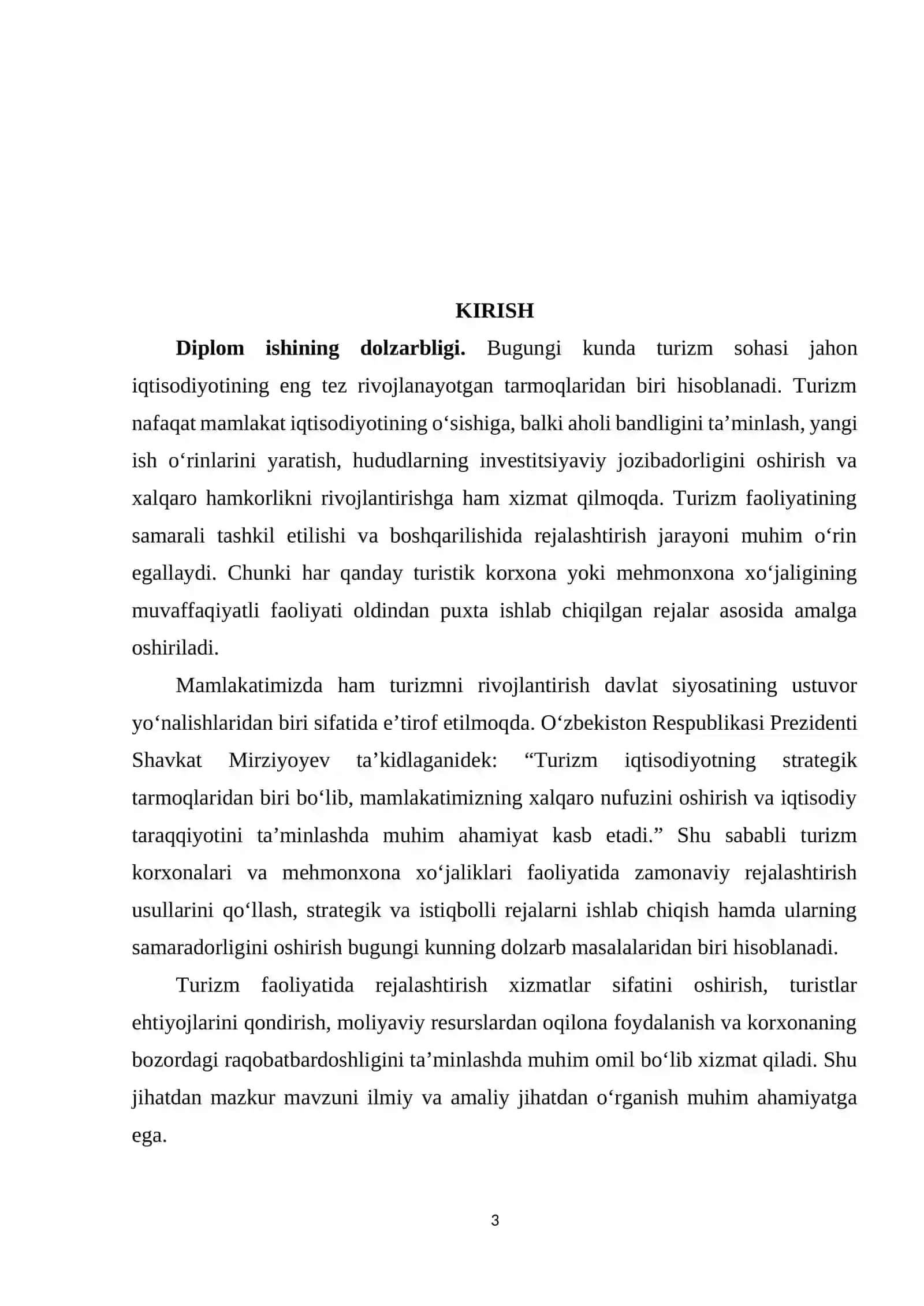 Turizm faoliyatida rejalashtirish 3