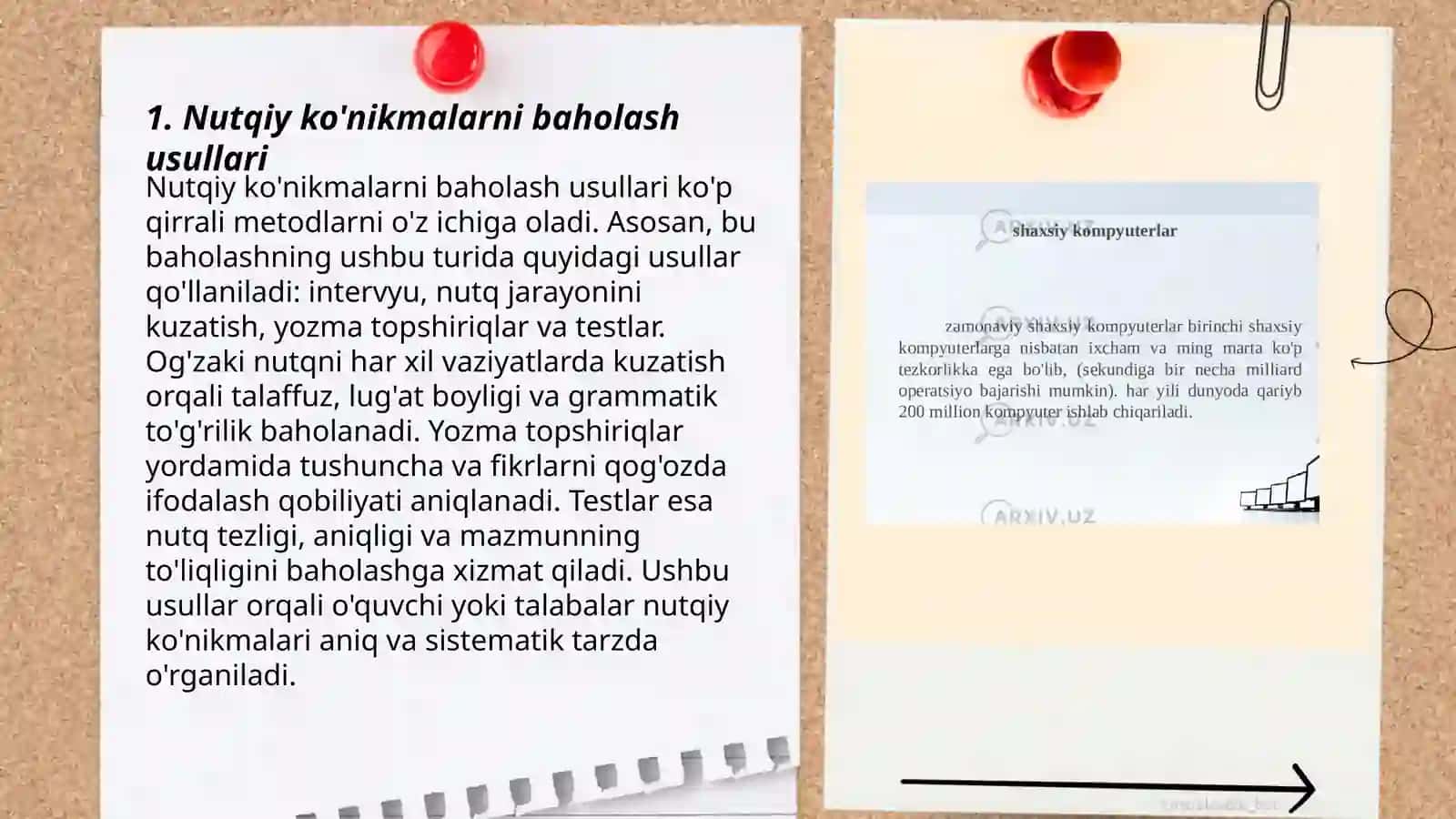 Nutqiy ko'nikmalarni baholash asoslari 3