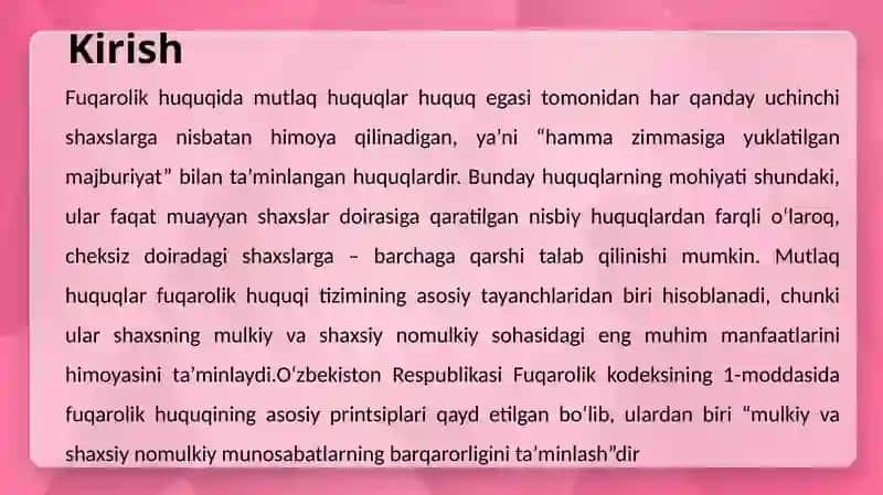 Fuqarolik huquqi 3