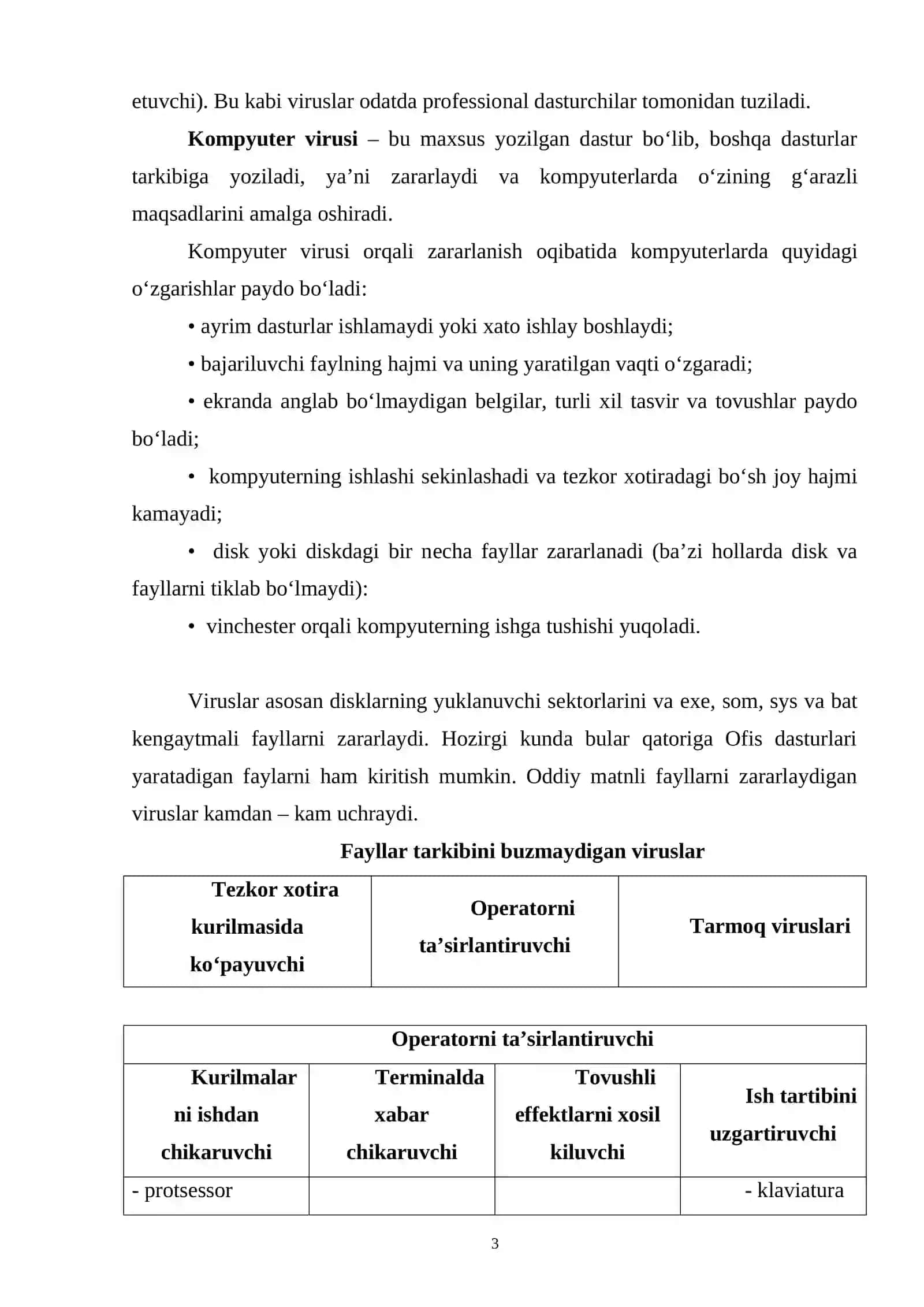 KOMPYUTER VIRUSLARI 3