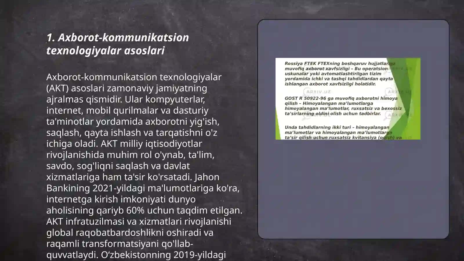 Iqtisodiyotda axborot-kommunikatsion texnologiyalar va tizimlar 3