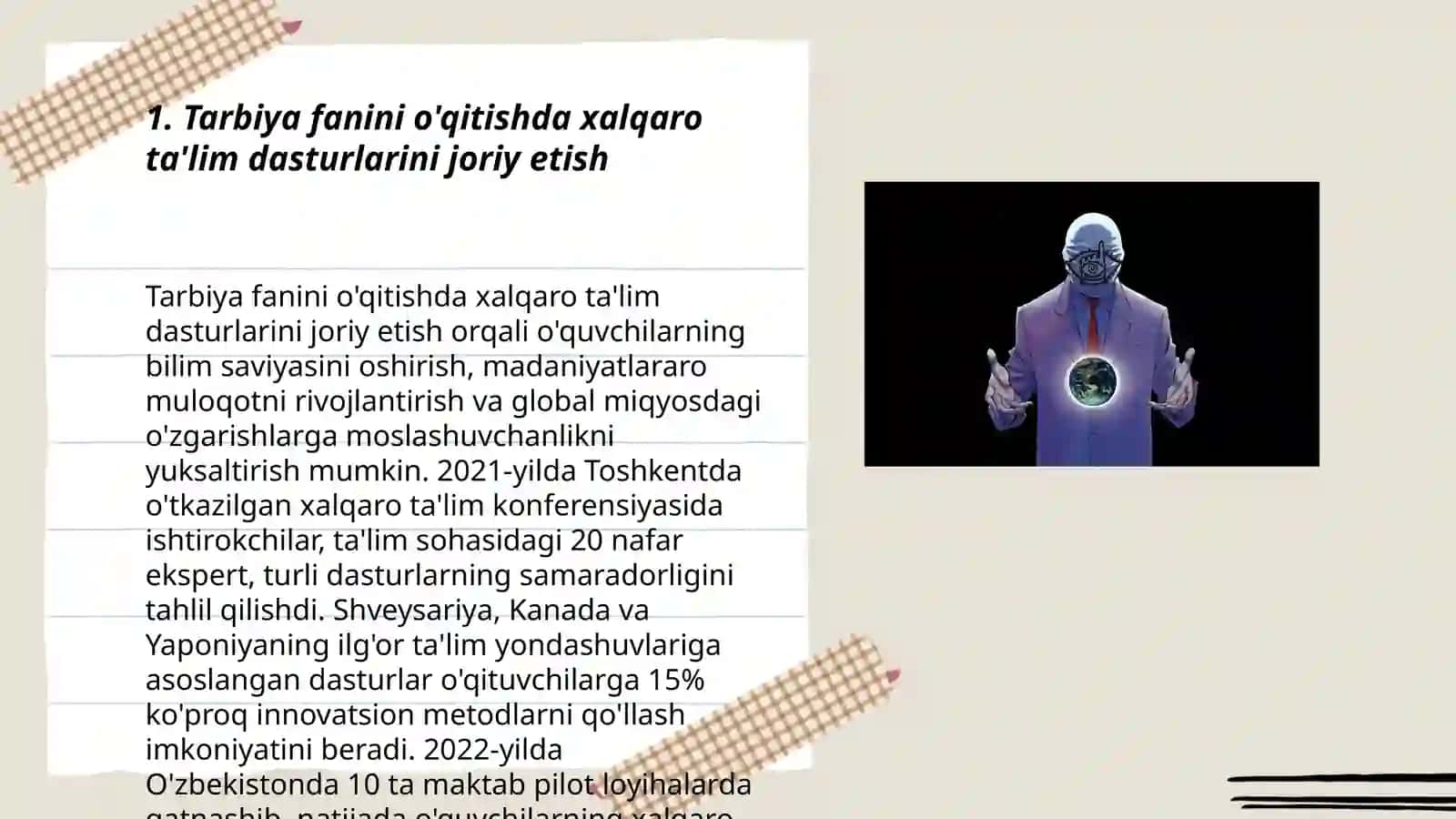 Tarbiya fanini o'qitishda xoriy tajribasidan foydalanish 3