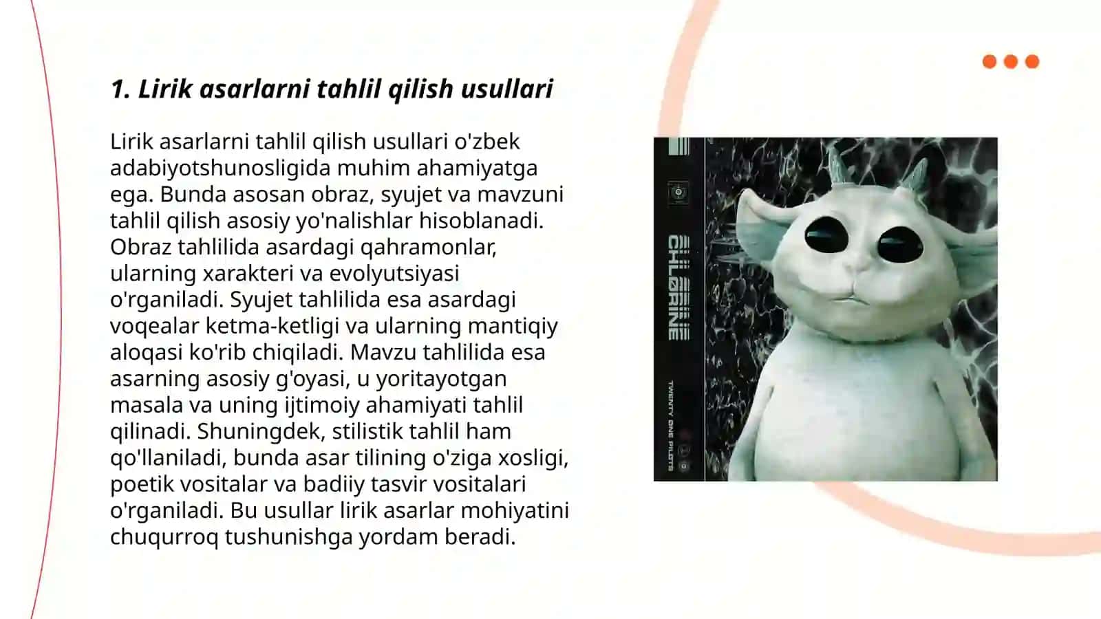 Lirik va liro-epik asarlarni tahlil qilish usullari 3