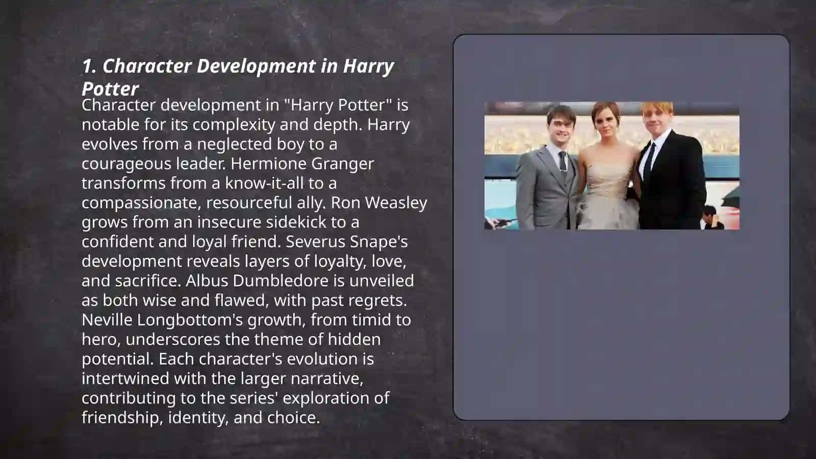 Analysis of Harry Potter book by J. Rowling 3