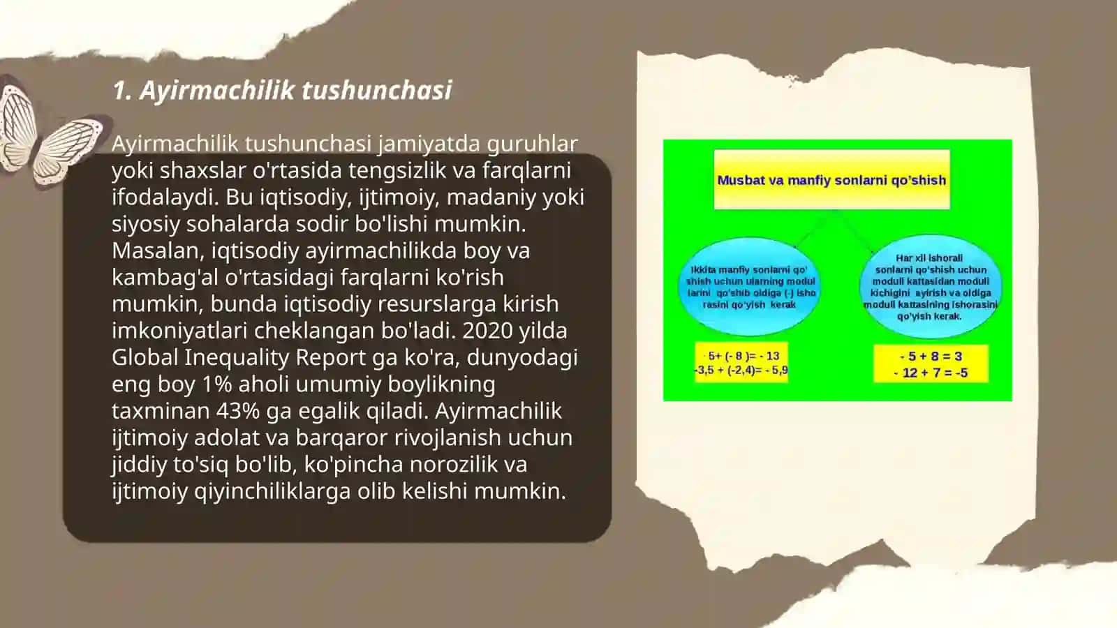 Ayirmachilikning taʼrifi, uning mavjudligi va yagonaligi 3
