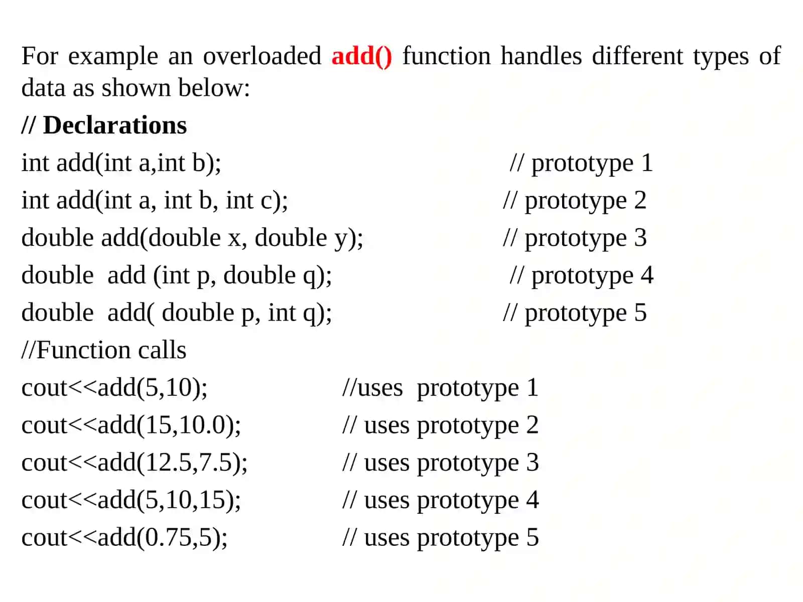 Overloading 3