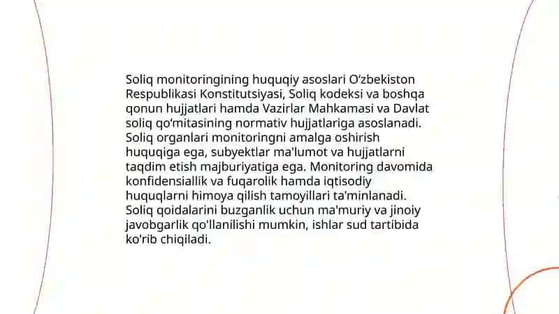 Soliq monitoringi o'tkazish tartibi 3