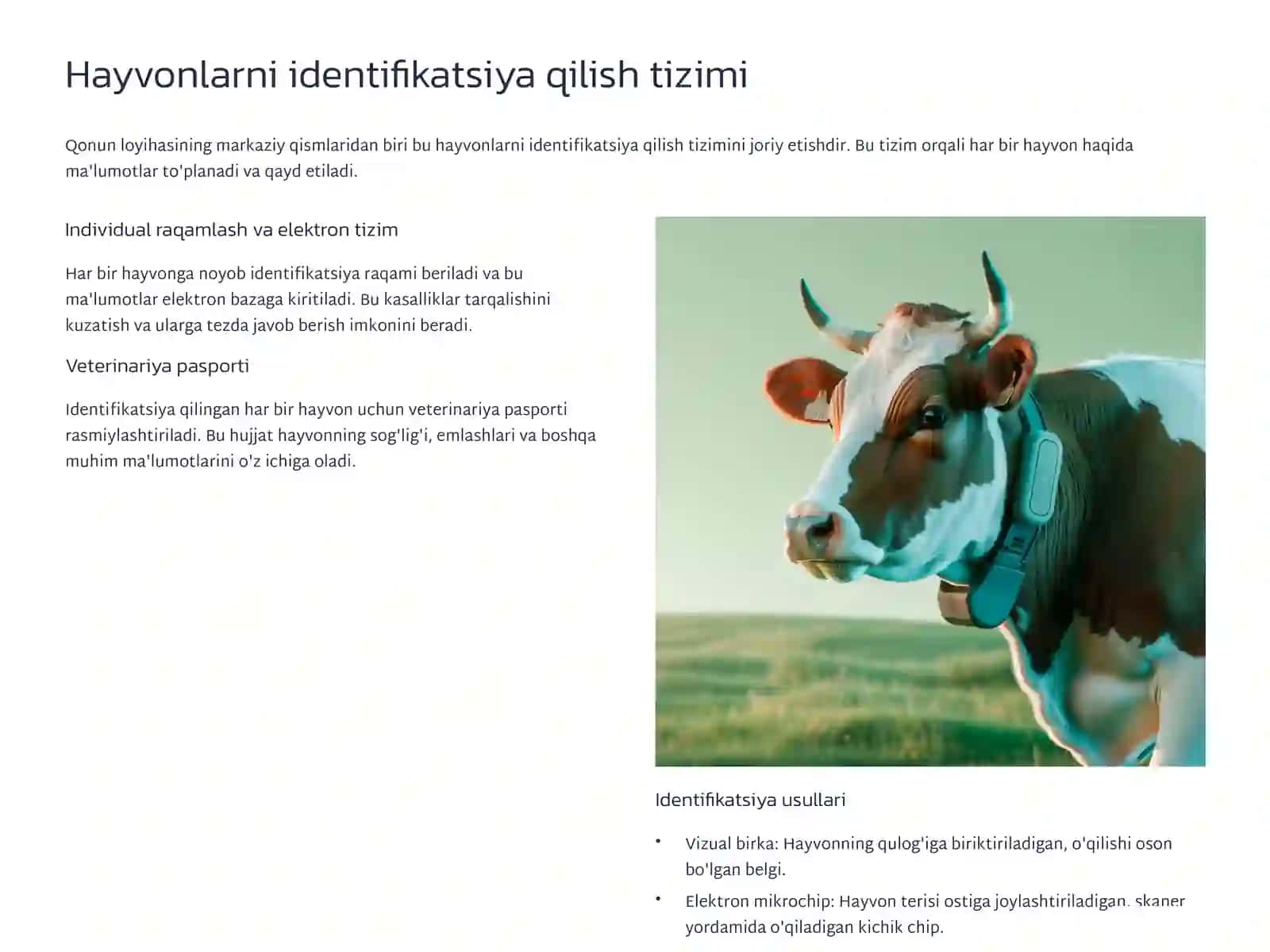 O'zbekiston Respublikasining "Veterinariya to'g'risidagi" Qonuni bilan tanishish 3