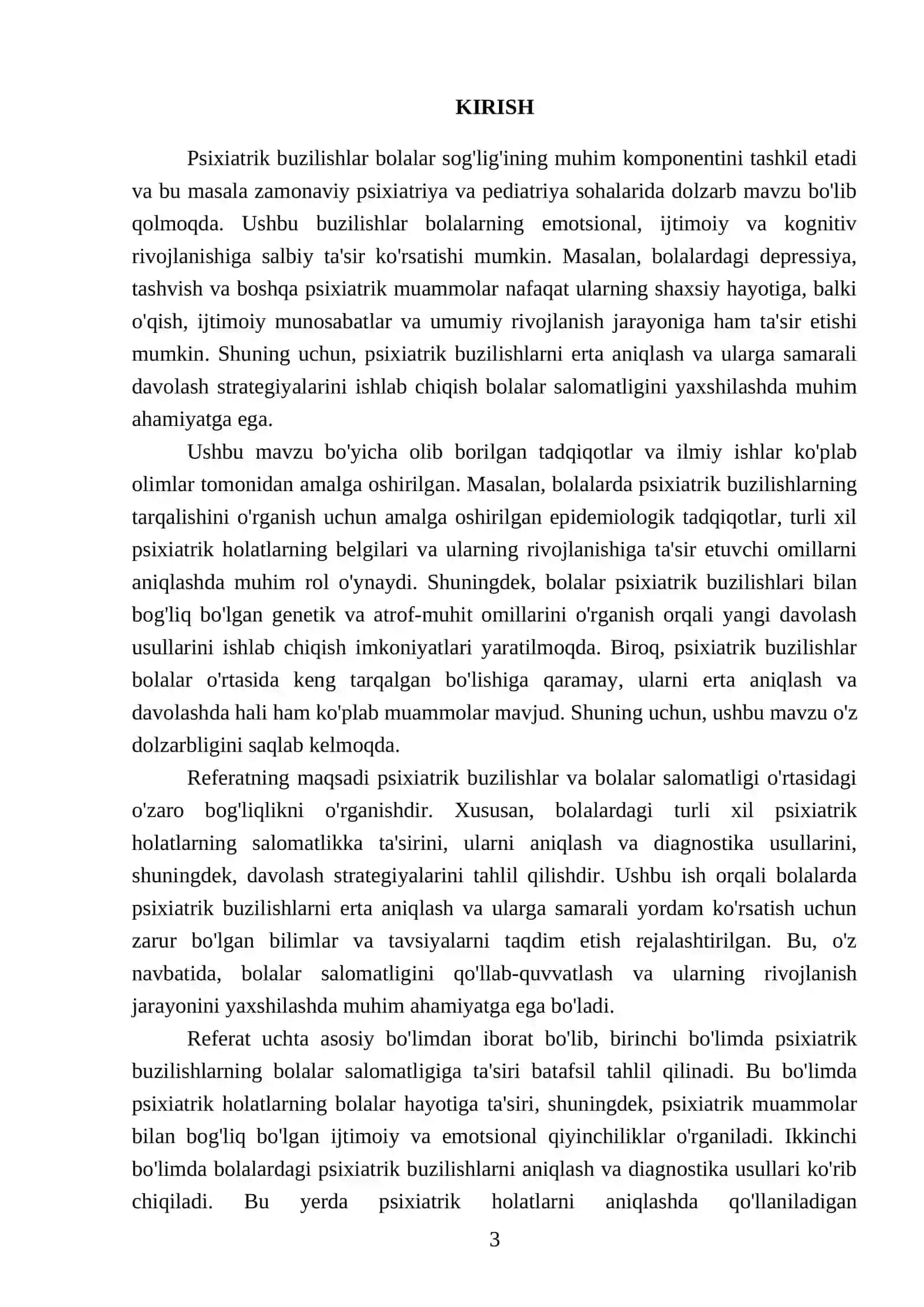 Psixiatrik buzilishlar va bolalar salomatligi 3