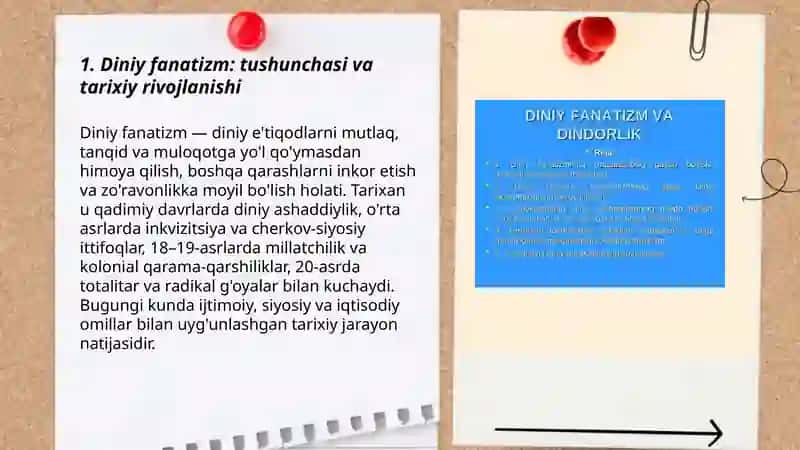 Diniy fanatizm,ekstremizm, fundamentalizm va uning oqibatlari 3