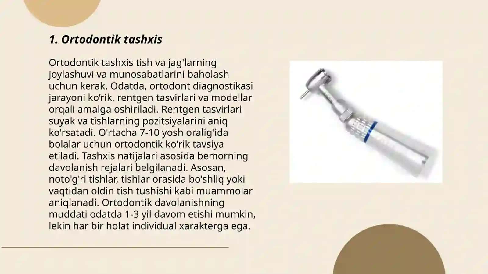 Stomatologik dastaklar 3