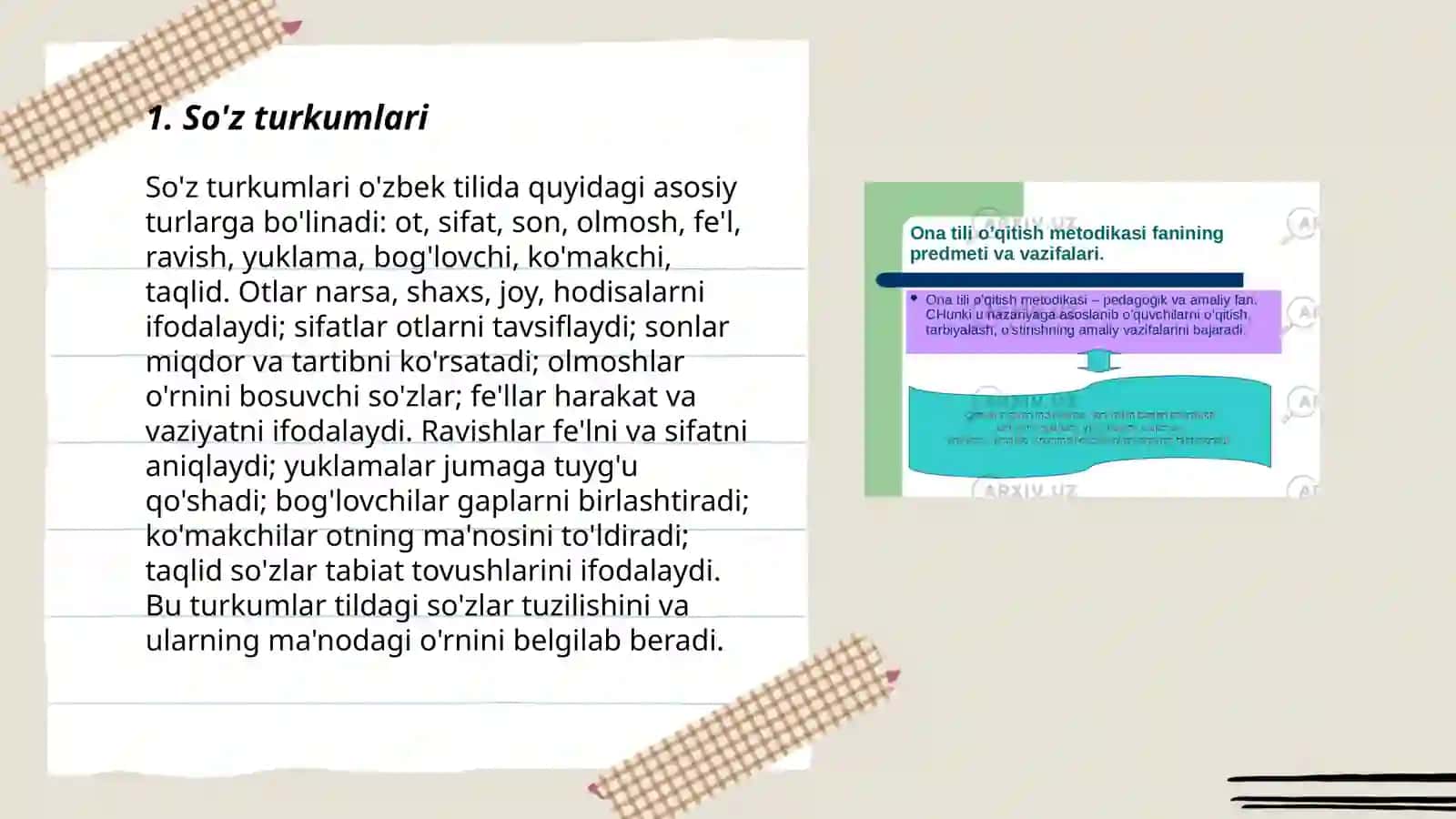 Morfologik tahlilga o'rgatish 3