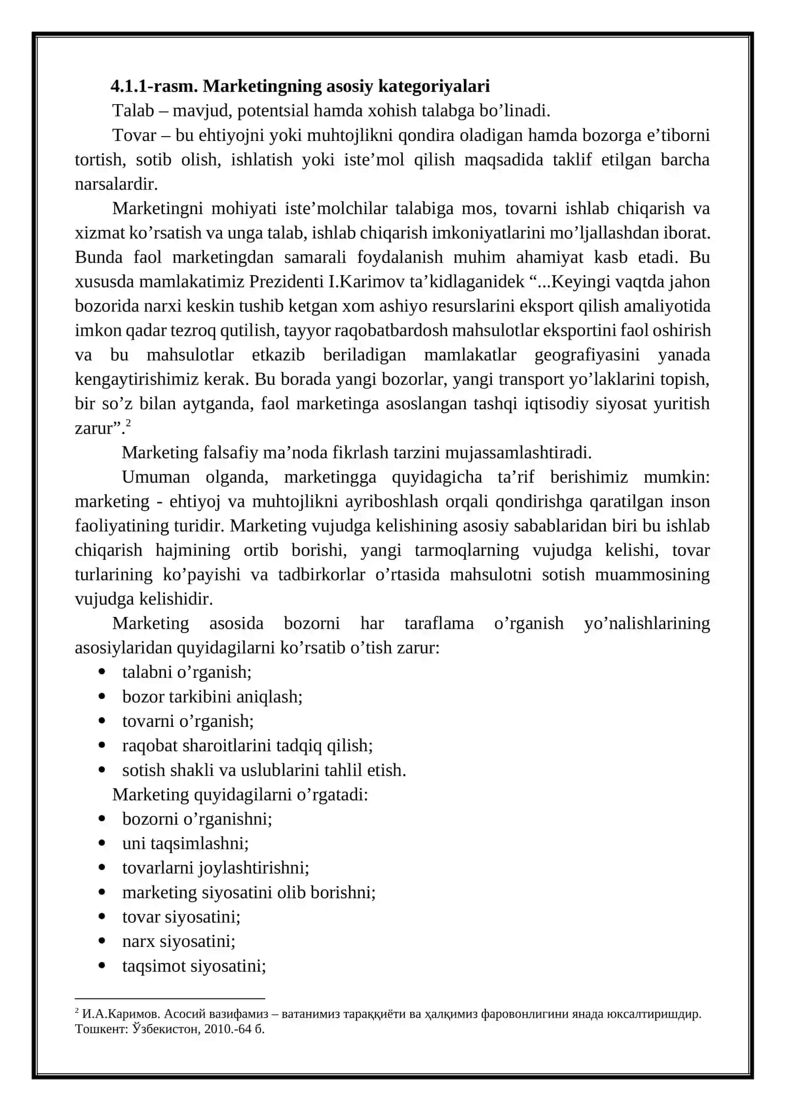 Kichik biznes va tadbirkorlik sub’ektlarida marketing faoliyatini tashkil etish 3