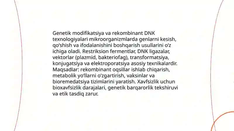 Mikroorganizmlar muhandisligi 3