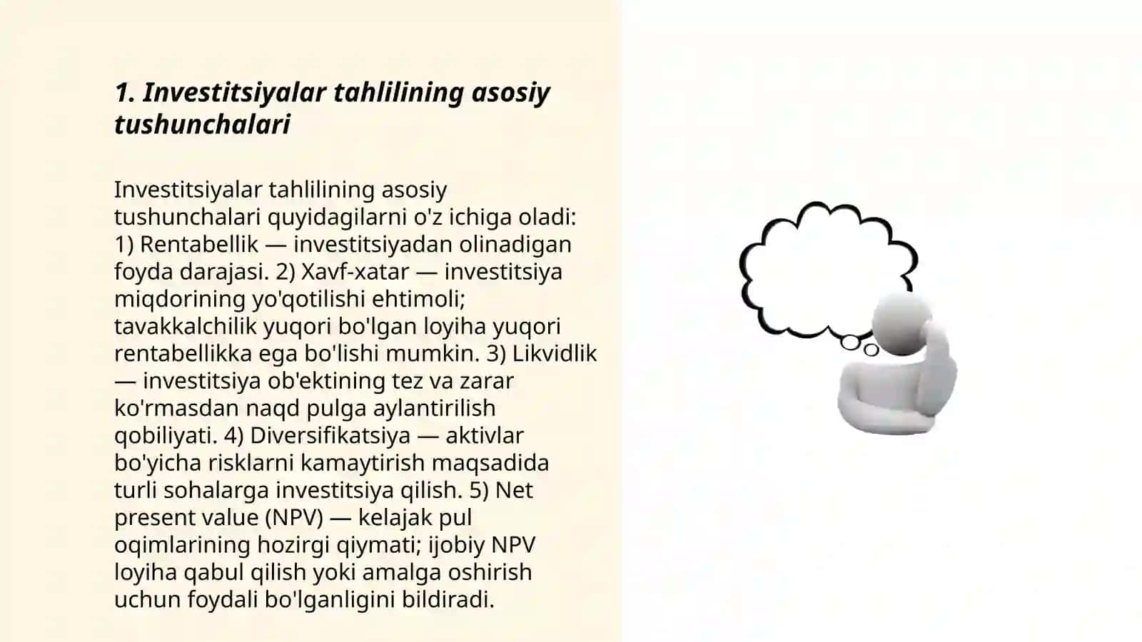 Investitsiyalar tahlili Qirg‘iziston davlati misolida 3