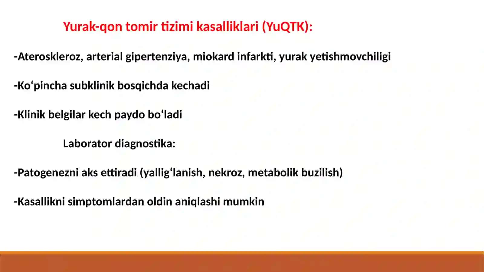 Yurak qon-tomir tizimi kasalliklarining klinik labarator diagnostikasi 3