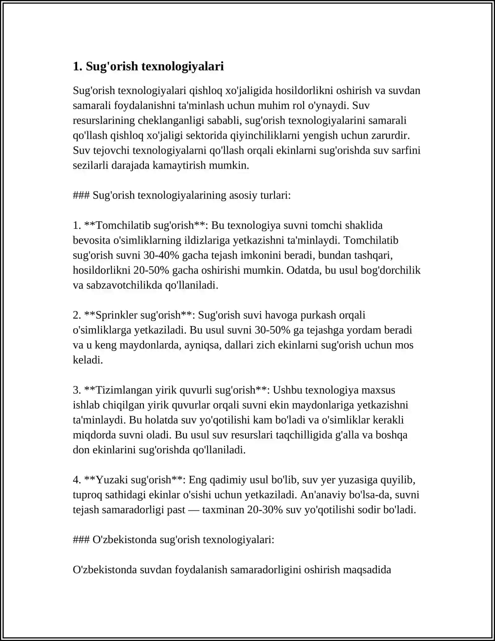 QARSHI IRRIGATSIYA VA AGROTEXNOLOGIYA INSTUTI 3