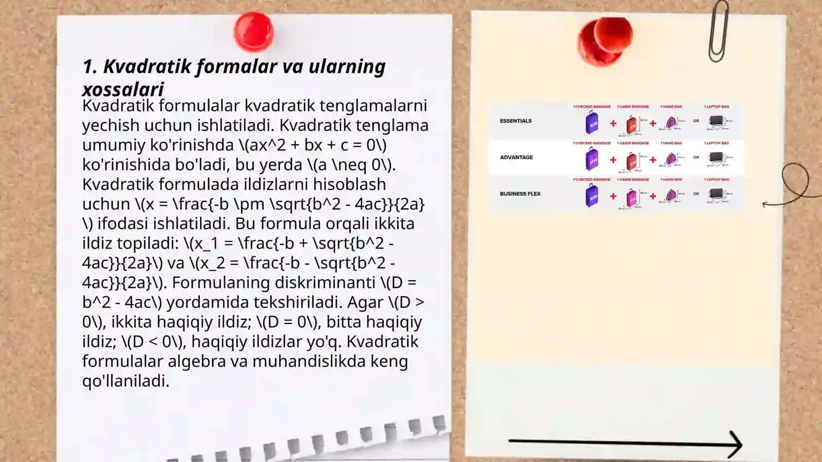 Musbat aniqlangan kvadratik formalar inersiya qonuni 3
