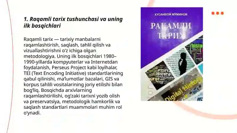 Digital History fanining rivojlanish tarixi 3