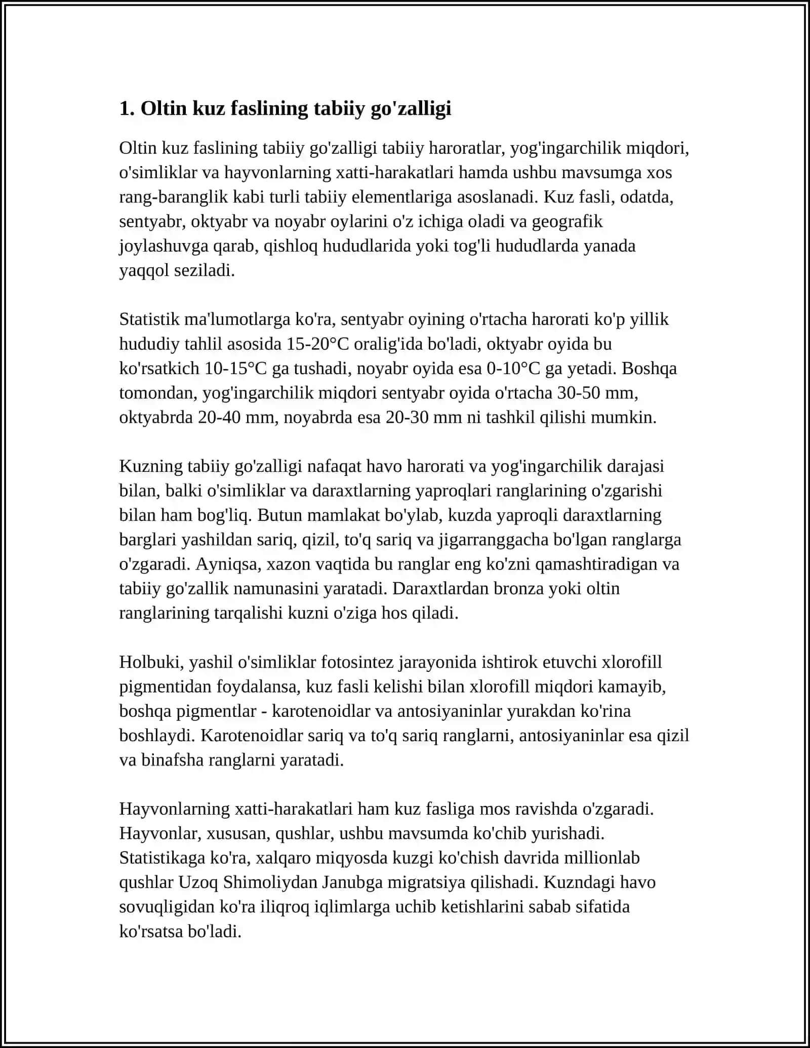 OLTIN KUZ FASLIGA REFERAT 3