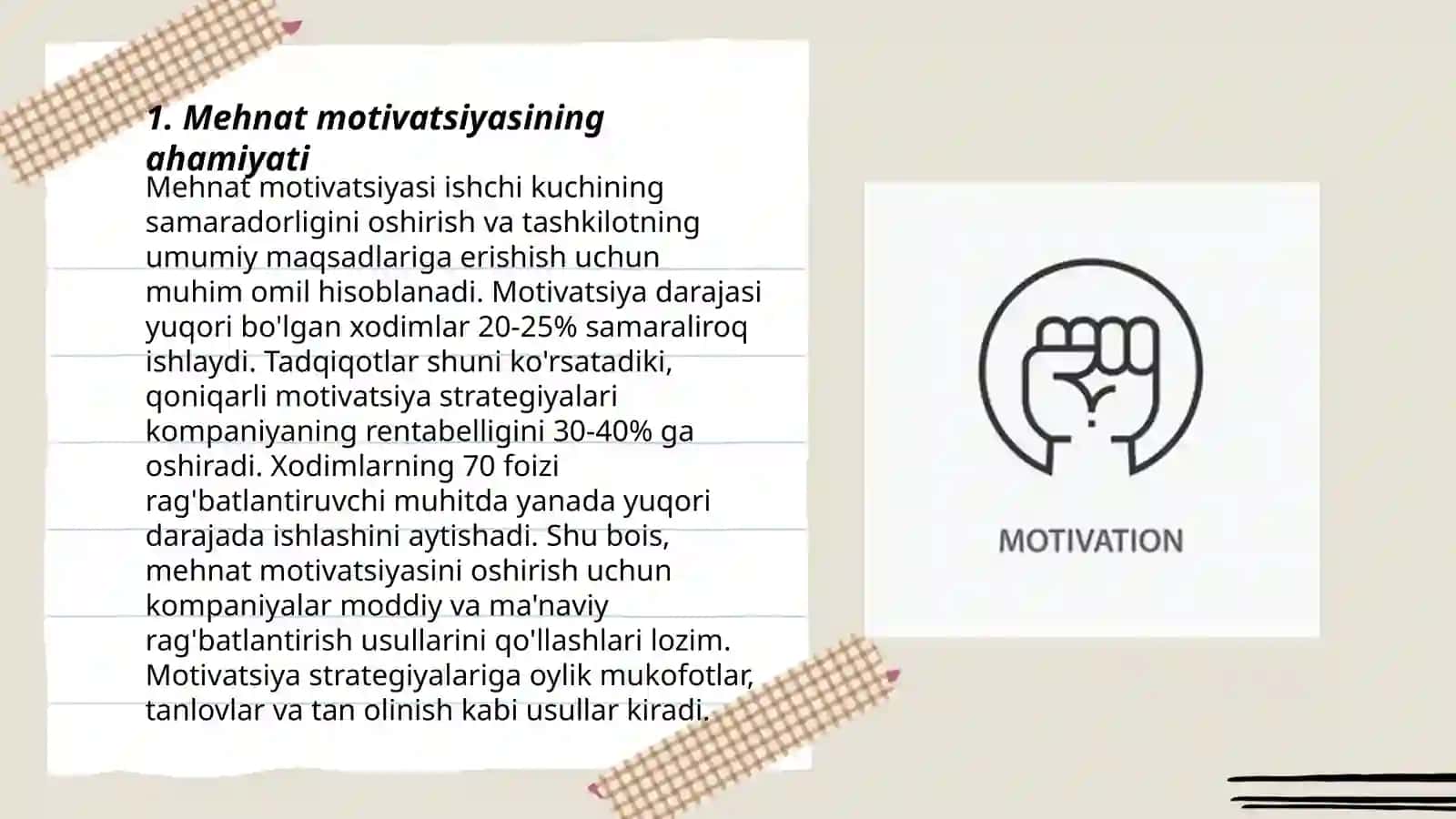 Mehnat motivatsiyasi 3