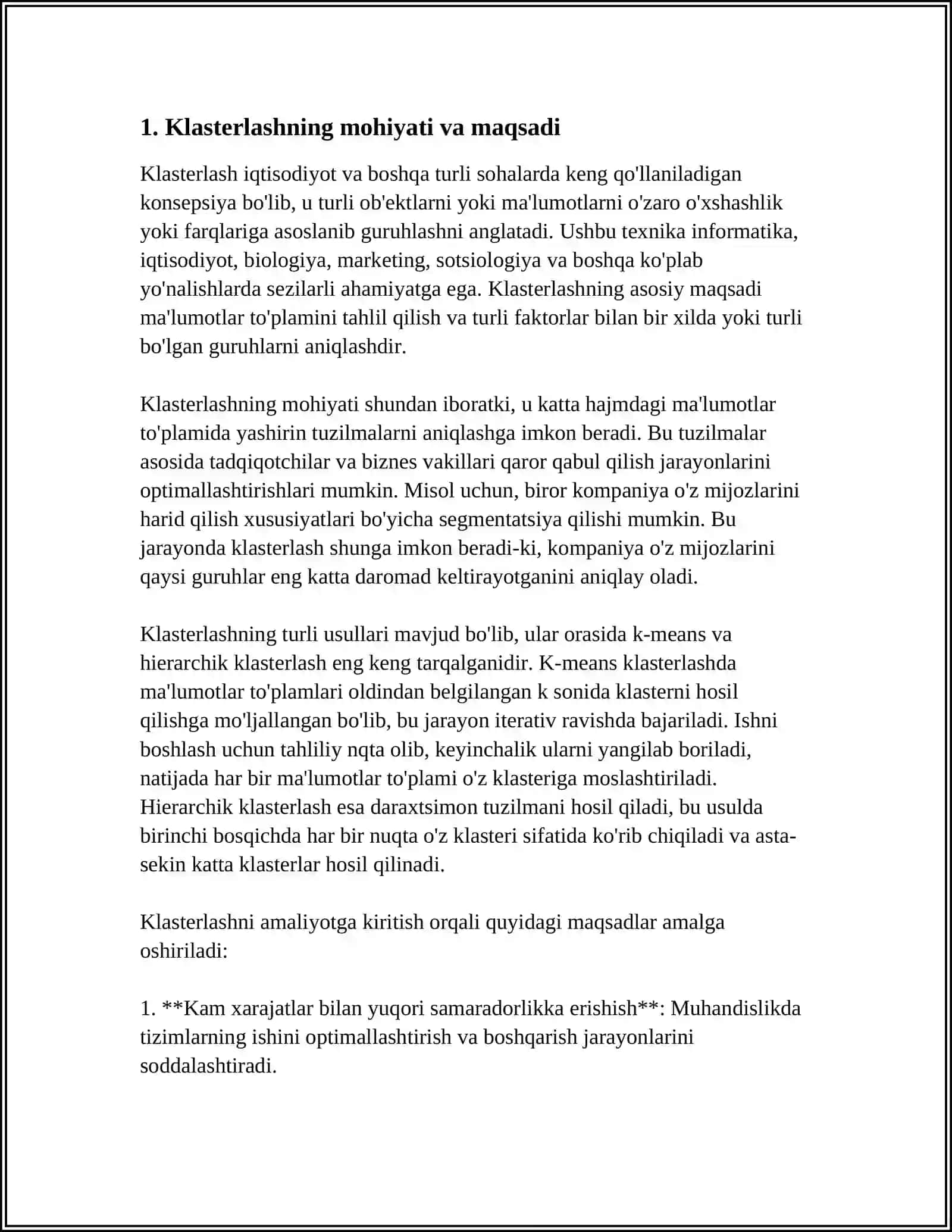 IQTISODIY OSISH TAMINLASHDA KLASTERLASHTIRISH SIYOSATI 3