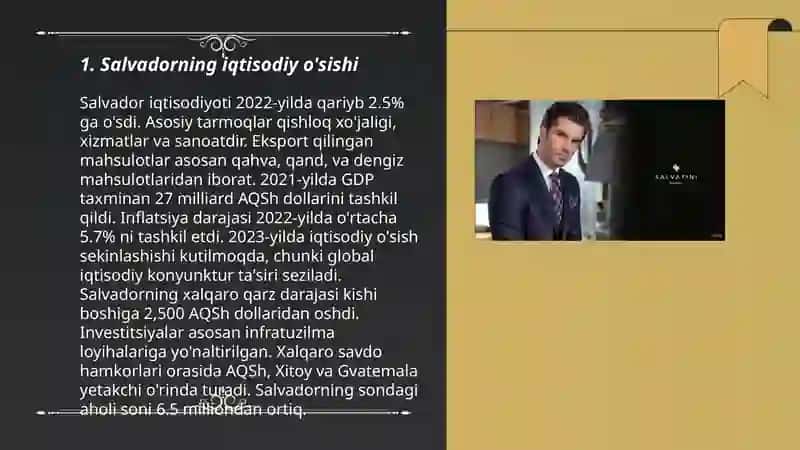 Salvadorning iqtisodiy o'sishi 3