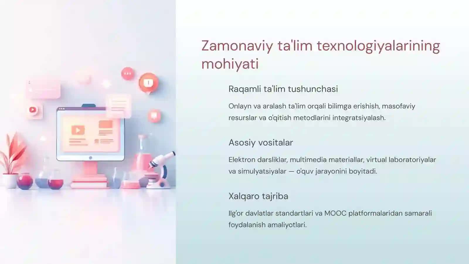 Zamonaviy ta'lim texnologiyalari asosida dars ishlanmalarini tuzish va tahlil qilish 3