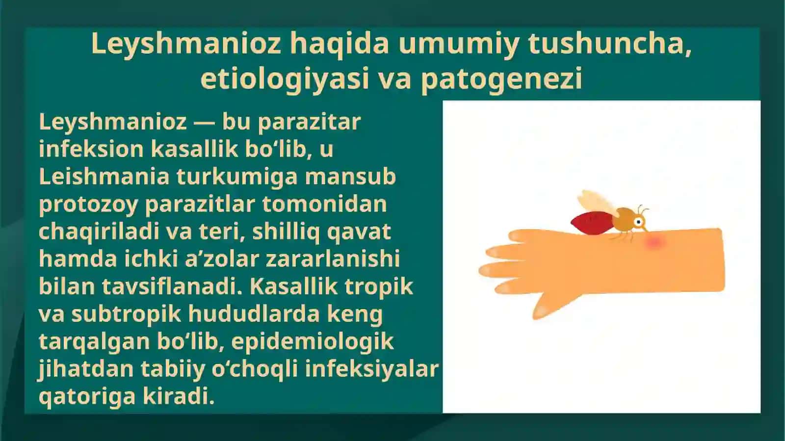 Leyshmaniozning tuberkuloid turi. Visseral leyshmanioz 3
