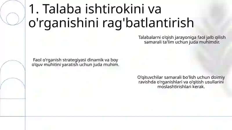 Pedagogik faoliyatda qatnashishning afzalliklari 3