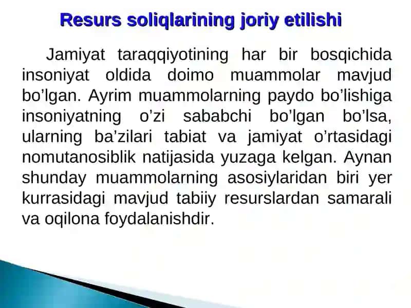 Yer qa’ridan foydalanganlik uchun soliq 3