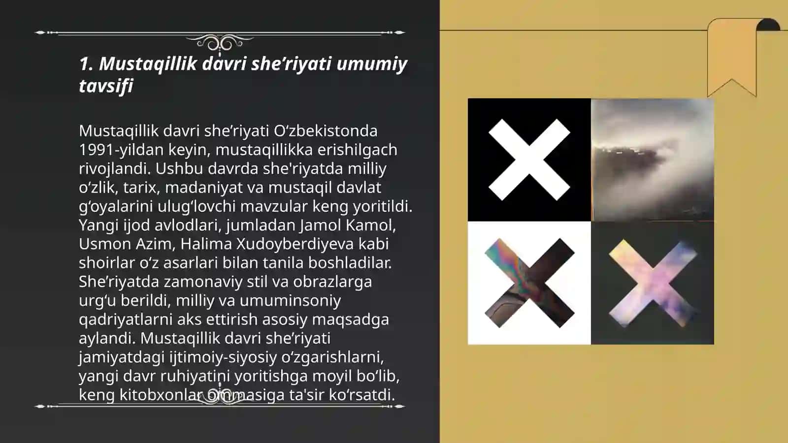 MUSTAQILLIK DAVRI SHE’RIYATI VA UNDA SAMOVIY, RAMZIY TIMSOLLAR TALQINI 3