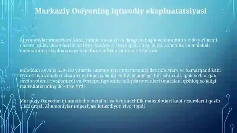 Ahamoniylarning Õrta Osiyoda hukmronligi 3